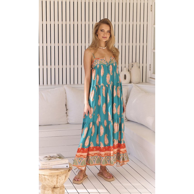 VESTIDO JAASE PAISLEY MAXI DREAMS